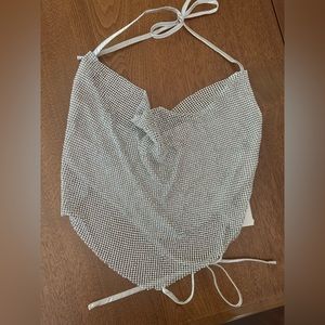 BRAND NEW Sparkle/Diamond Halter Backless Top